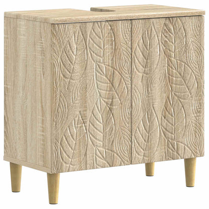 Set di armadietti da bagno in 3 pezzi DELFT Rovere Sonoma