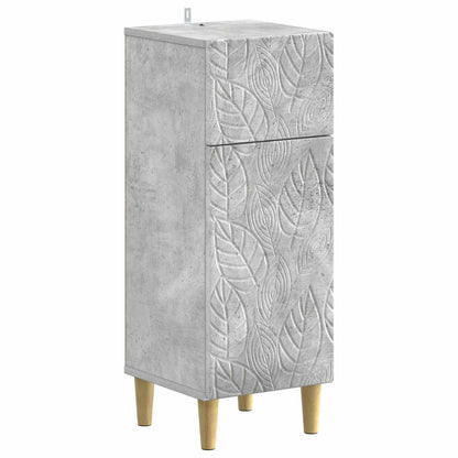 Set di Armadi da Bagno da 2 Pezzi DELFT Grigio Cemento | homemem39