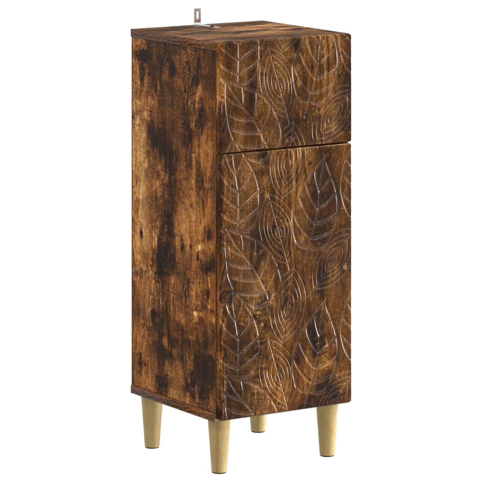 Set di Armadi da Bagno da 2 Pezzi DELFT Rovere Fumo | homemem39