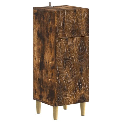 Set di armadietti da bagno in 3 pezzi DELFT Rovere Fumo