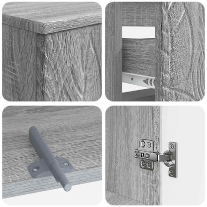 Set di Armadi da Bagno da 2 Pezzi DELFT Sonoma grigio | homemem39