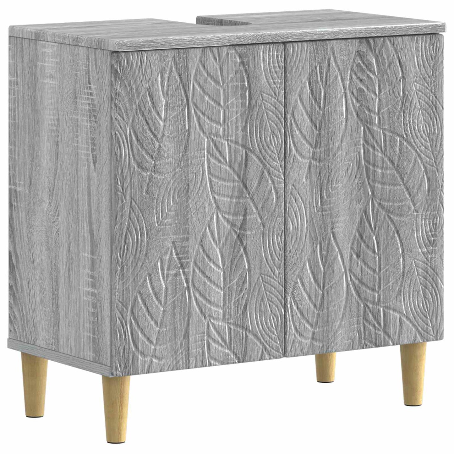 Set di Armadi da Bagno da 2 Pezzi DELFT Sonoma grigio | homemem39