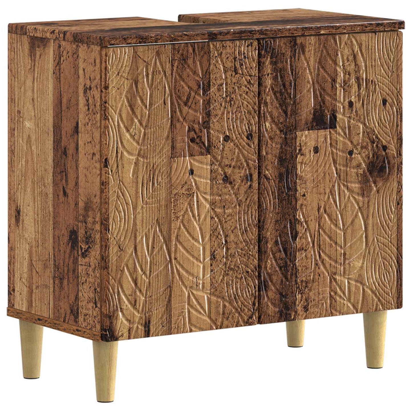 Set di Armadi da Bagno da 2 Pezzi DELFT Legno antico | homemem39