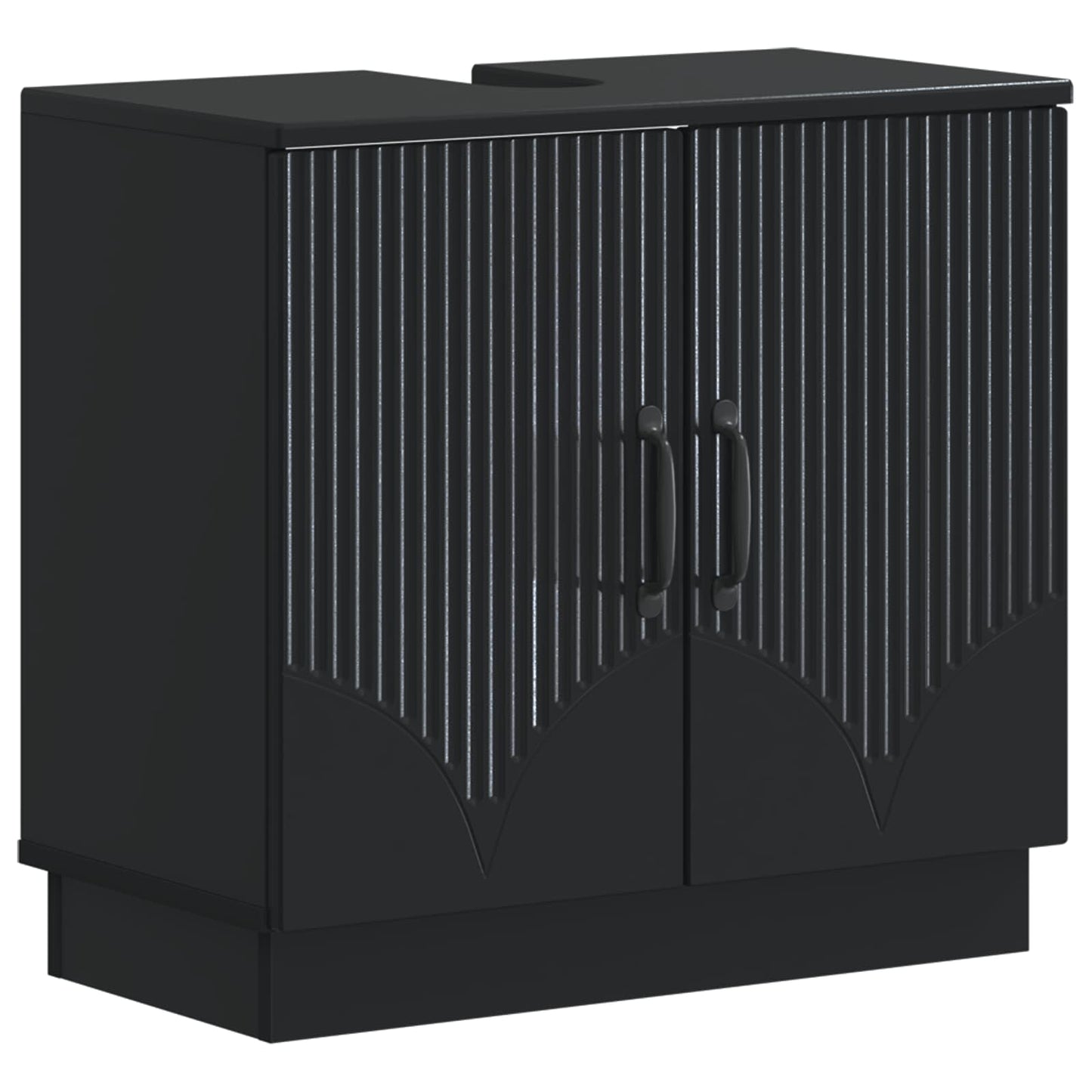 Set di Armadi da Bagno da 2 Pezzi HOORN Nero | homemem39