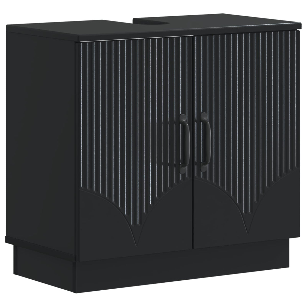 Set di armadietti da bagno in 3 pezzi HOORN Nero