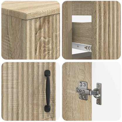 Set di Armadi da Bagno da 2 Pezzi HOORN Rovere Sonoma | homemem39
