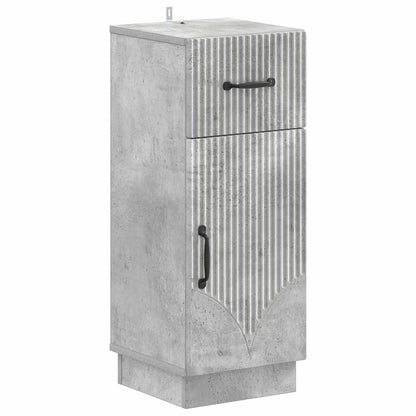Set di Armadi da Bagno da 2 Pezzi HOORN Grigio Cemento