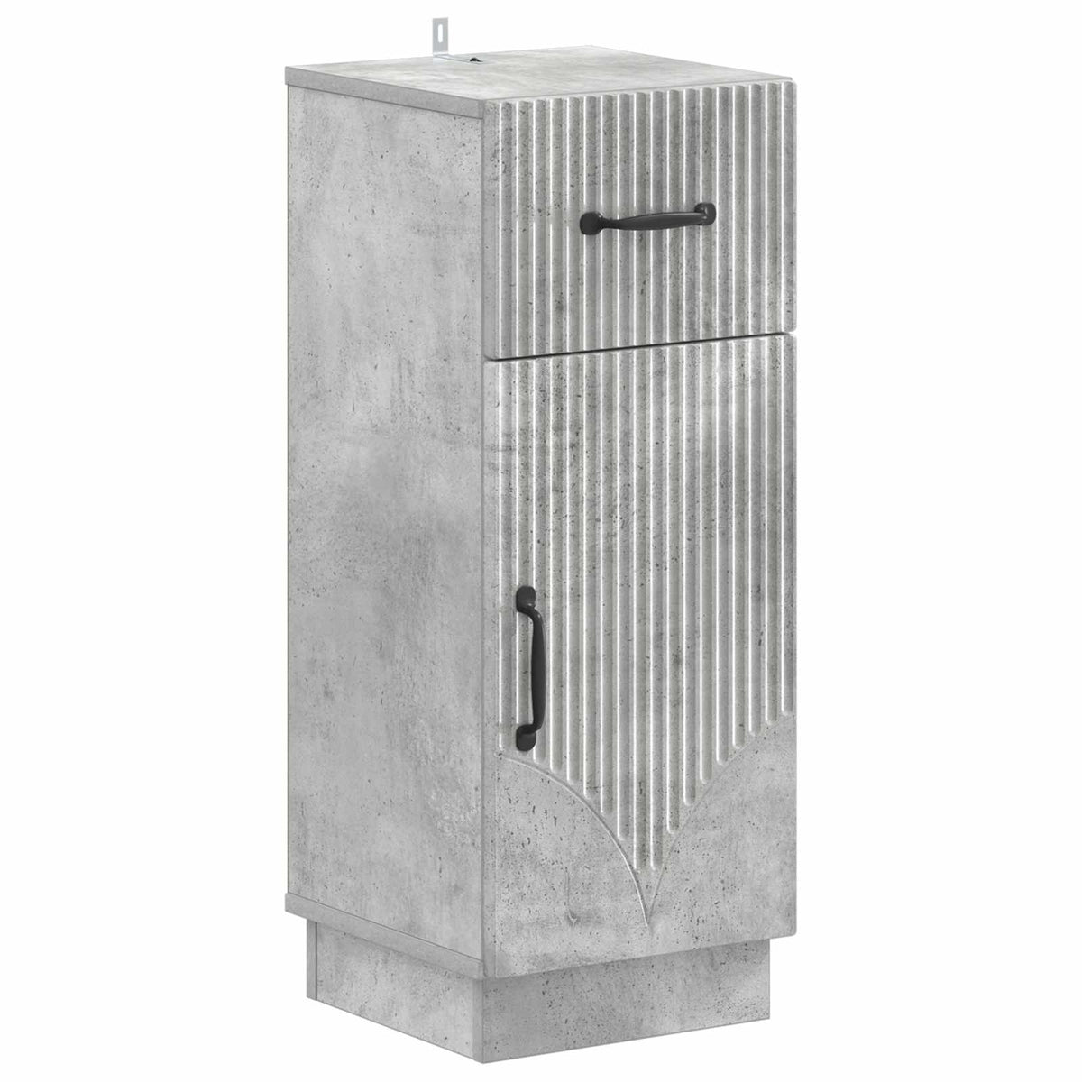 Set di armadietti da bagno in 3 pezzi HOORN Grigio Cemento