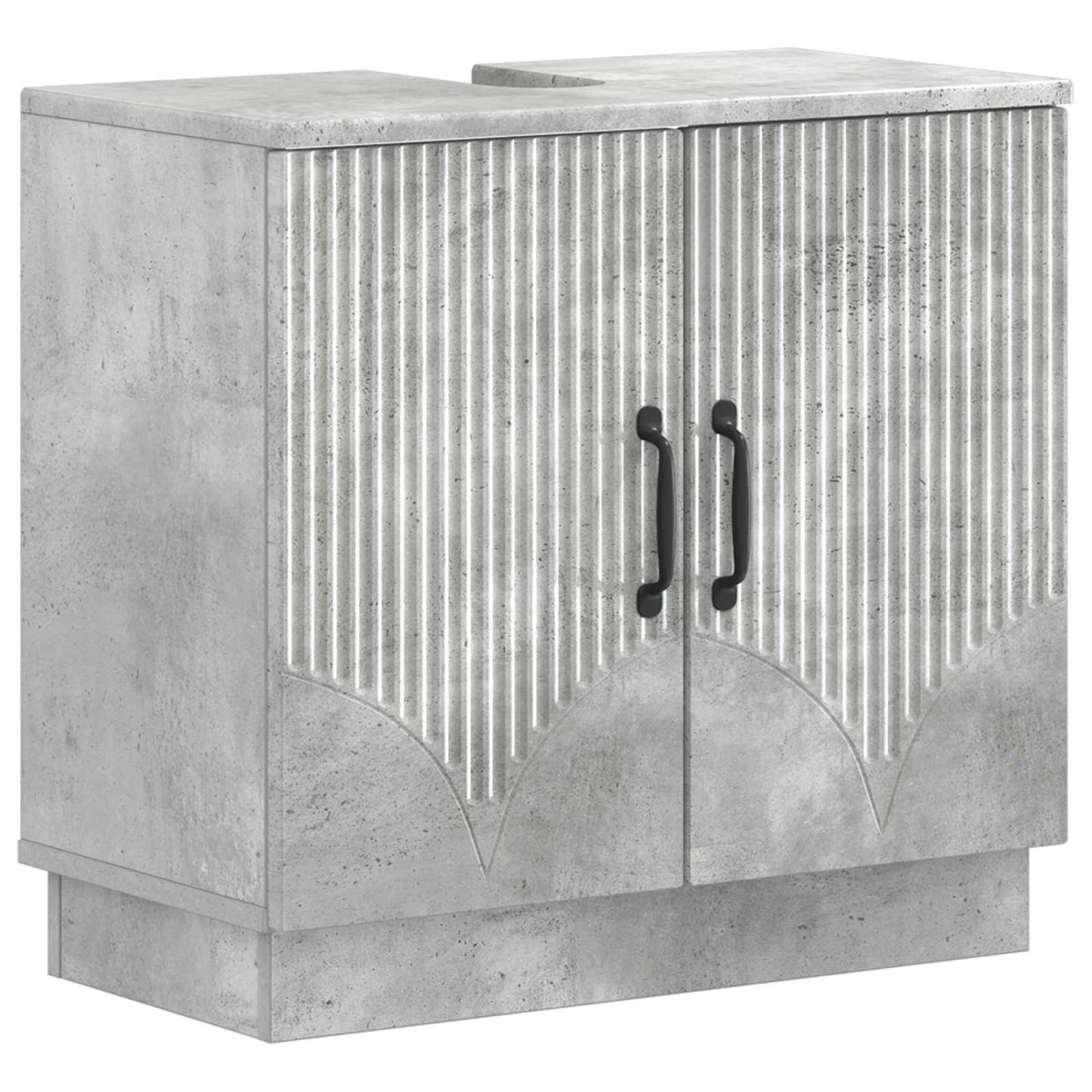 Set di Armadi da Bagno da 2 Pezzi HOORN Grigio Cemento