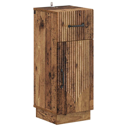 Set di Armadi da Bagno da 2 Pezzi HOORN Legno antico