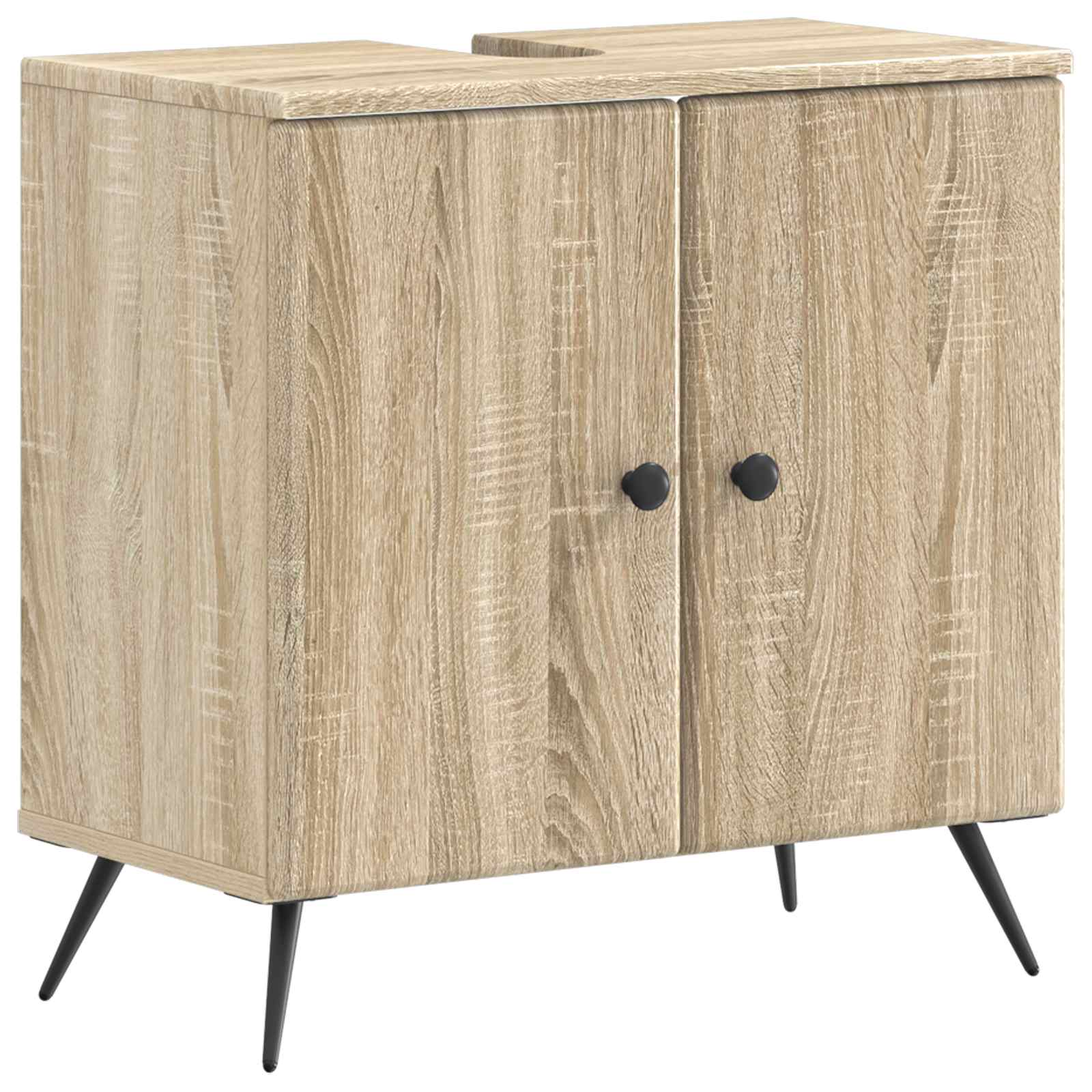 Set di Armadi da Bagno da 2 Pezzi BREDA Rovere Sonoma | homemem39