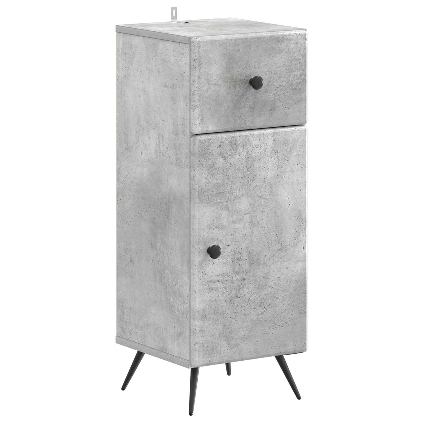 Set di Armadi da Bagno da 2 Pezzi BREDA Grigio Cemento | homemem39