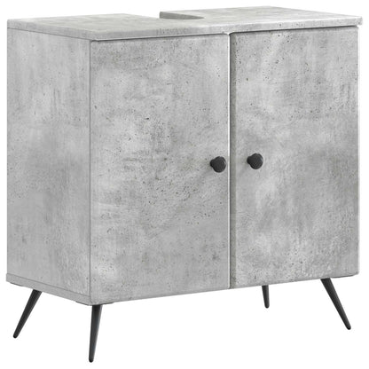 Set di Armadi da Bagno da 2 Pezzi BREDA Grigio Cemento | homemem39