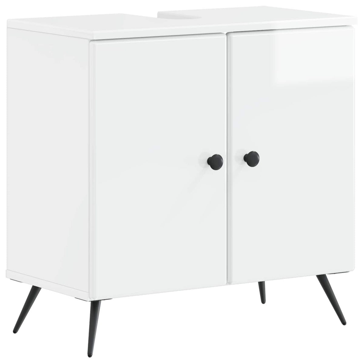 Set di armadietti da bagno in 3 pezzi BREDA Bianco Lucido