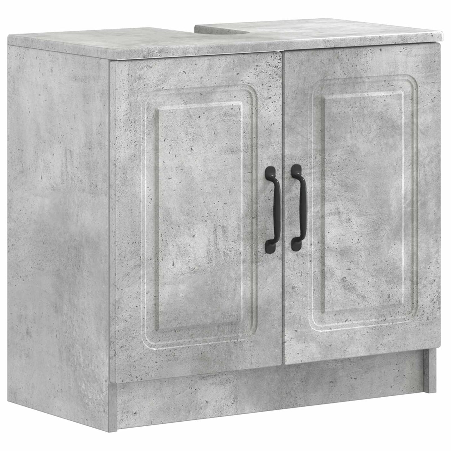 Set di Armadi da Bagno da 2 Pezzi UTRECHT Grigio Cemento | homemem39
