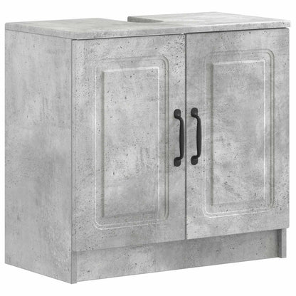 Set di Armadi da Bagno da 2 Pezzi UTRECHT Grigio Cemento | homemem39