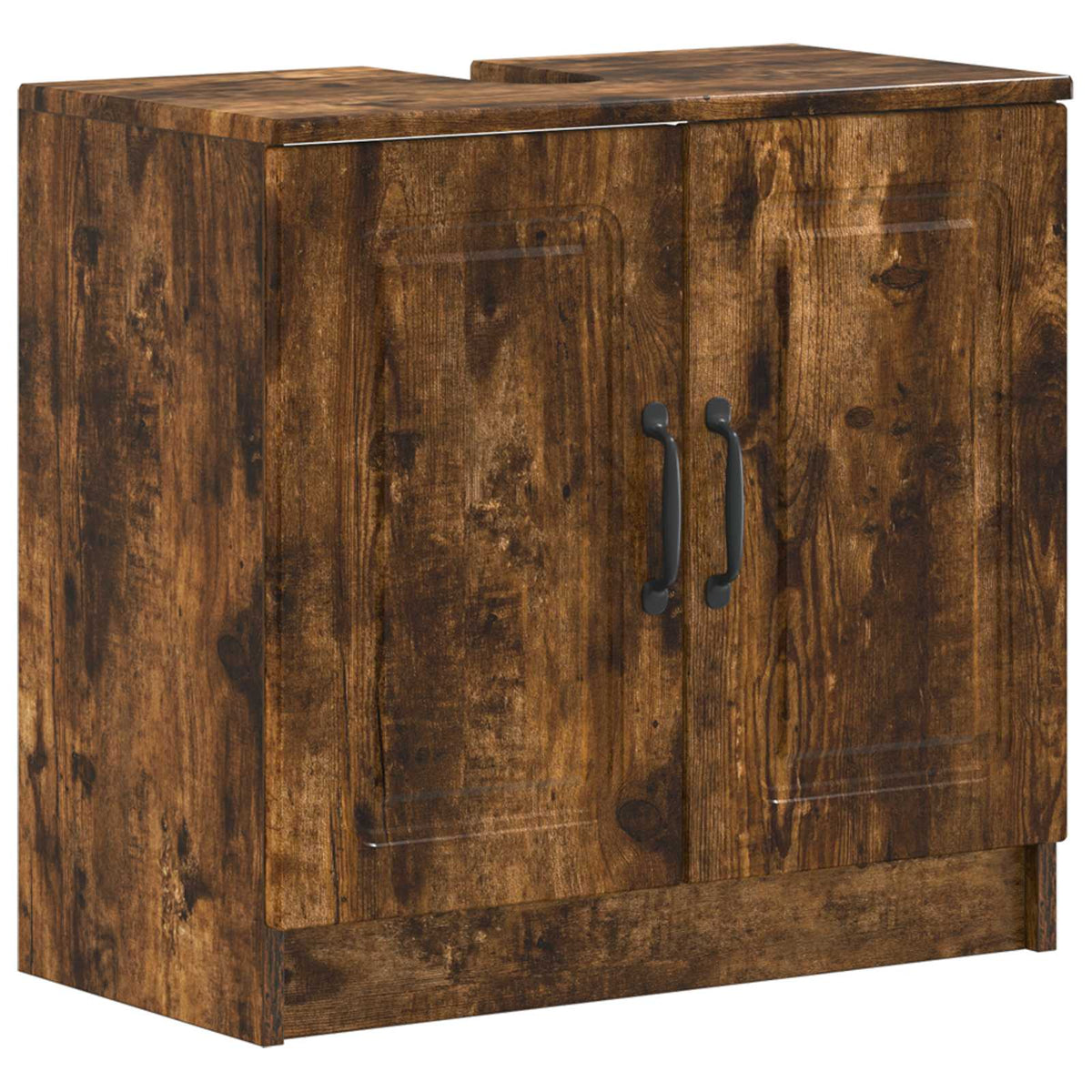 Set di armadietti da bagno in 3 pezzi UTRECHT Rovere Fumo