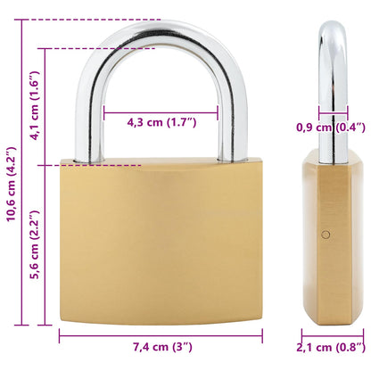 U Lock con Chiavi 100 pcs Ottone Ferro | homemem39