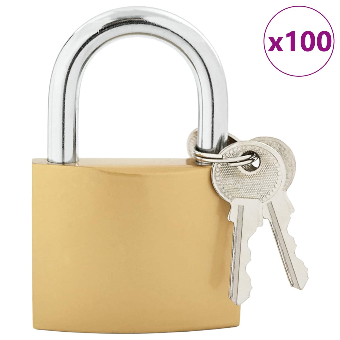 U Lock con Chiavi 100 pcs Ottone Ferro | homemem39