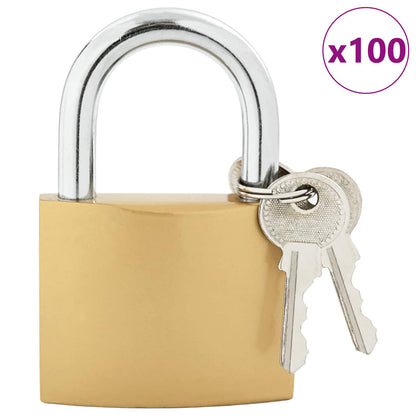 U Lock con Chiavi 100 pcs Ottone Ferro | homemem39