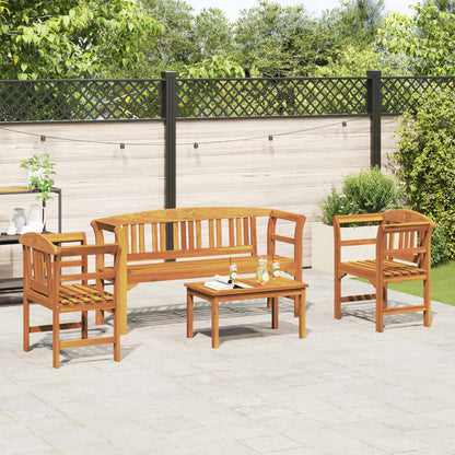 Set da giardino con divano a rosa 4 pcs | homemem39