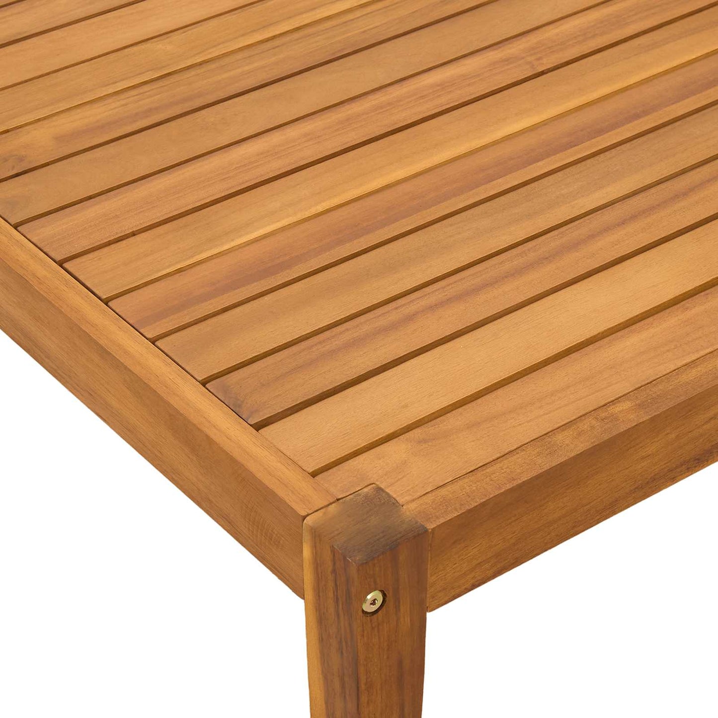 tavolo Legno di Acacia Massello Naturale 60 x 60 x 30 cm | homemem39