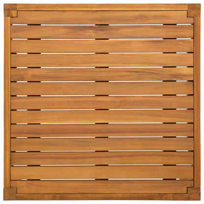 tavolo Legno di Acacia Massello Naturale 60 x 60 x 30 cm | homemem39