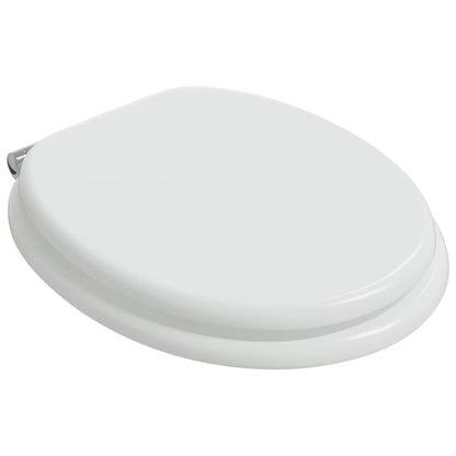 Sedile per toilette con chiusura morbida Bianco 44 x 38 cm