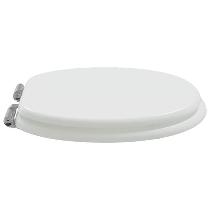 Sedile per toilette con chiusura morbida Bianco 44 x 38 cm