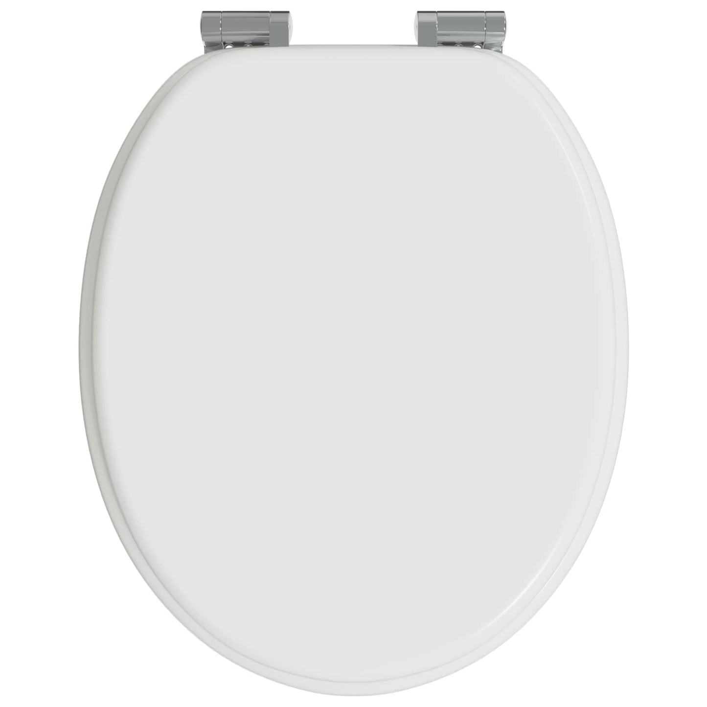 Sedile per toilette con chiusura morbida Bianco 44 x 38 cm | homemem39
