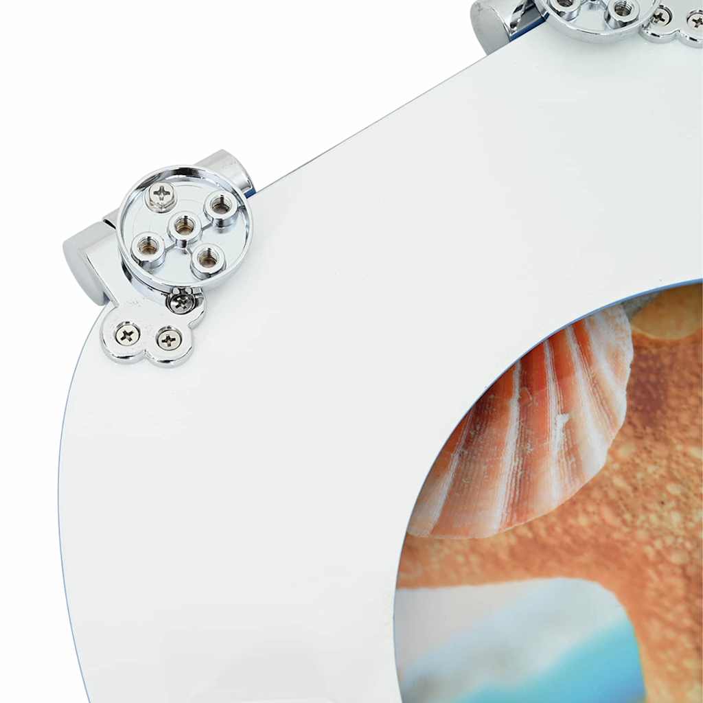 Sedile per toilette con chiusura morbida Conchiglia di mare | homemem39