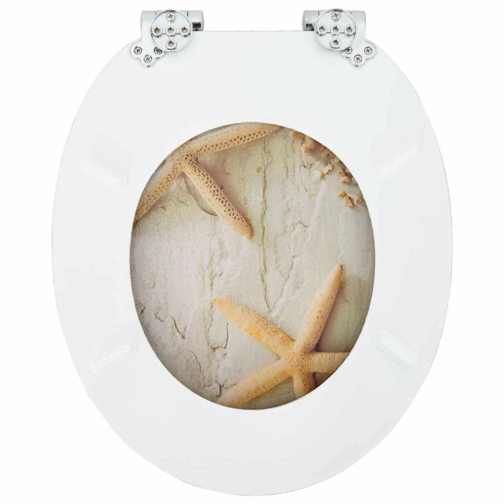 Sedile per toilette con chiusura morbida Giallo e Bianco | homemem39