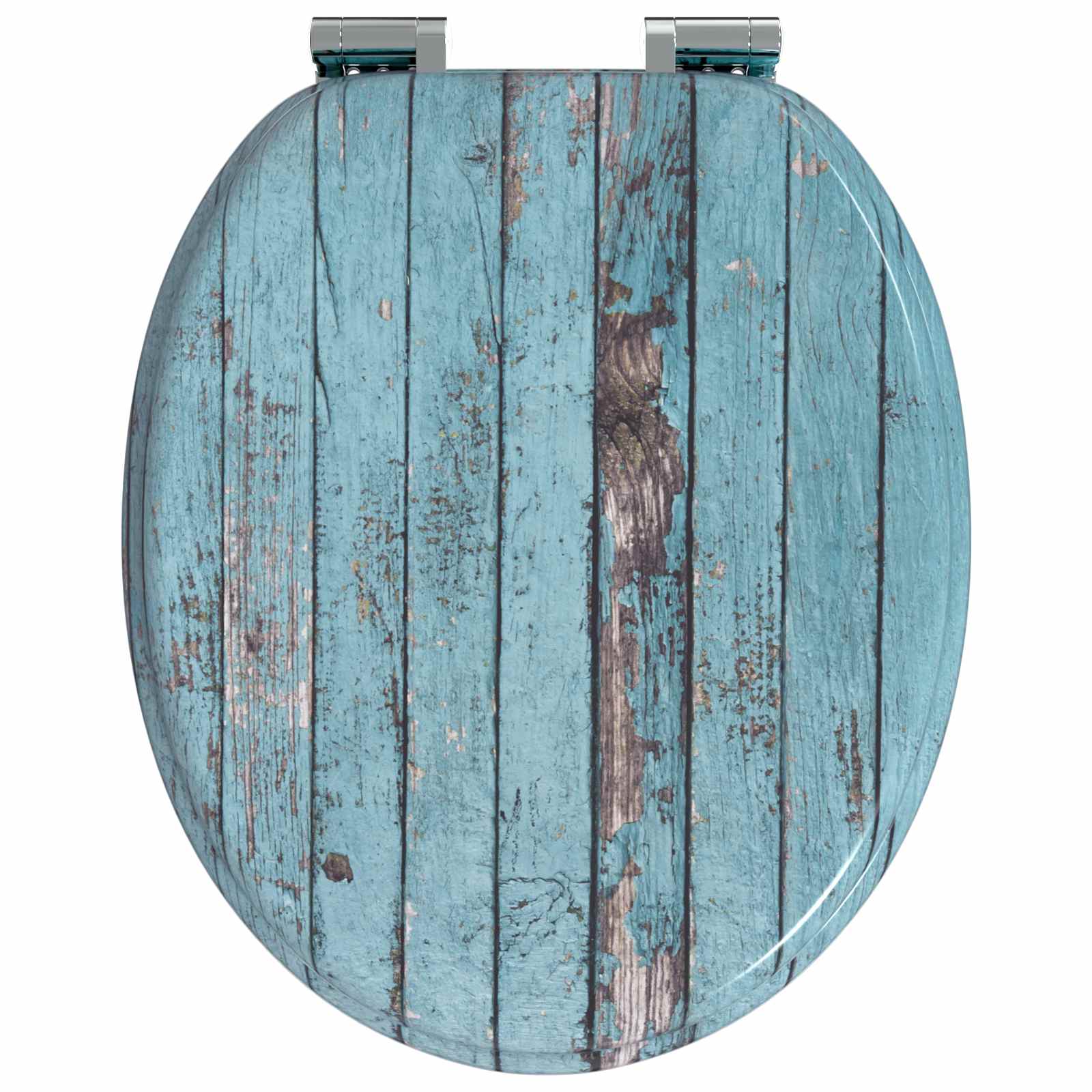 Sedile per toilette con chiusura morbida Blu 44 x 38 cm | homemem39