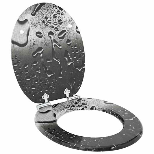 Sedile del WC Grigio 44 x 38 cm Pannello MDF - homemem39