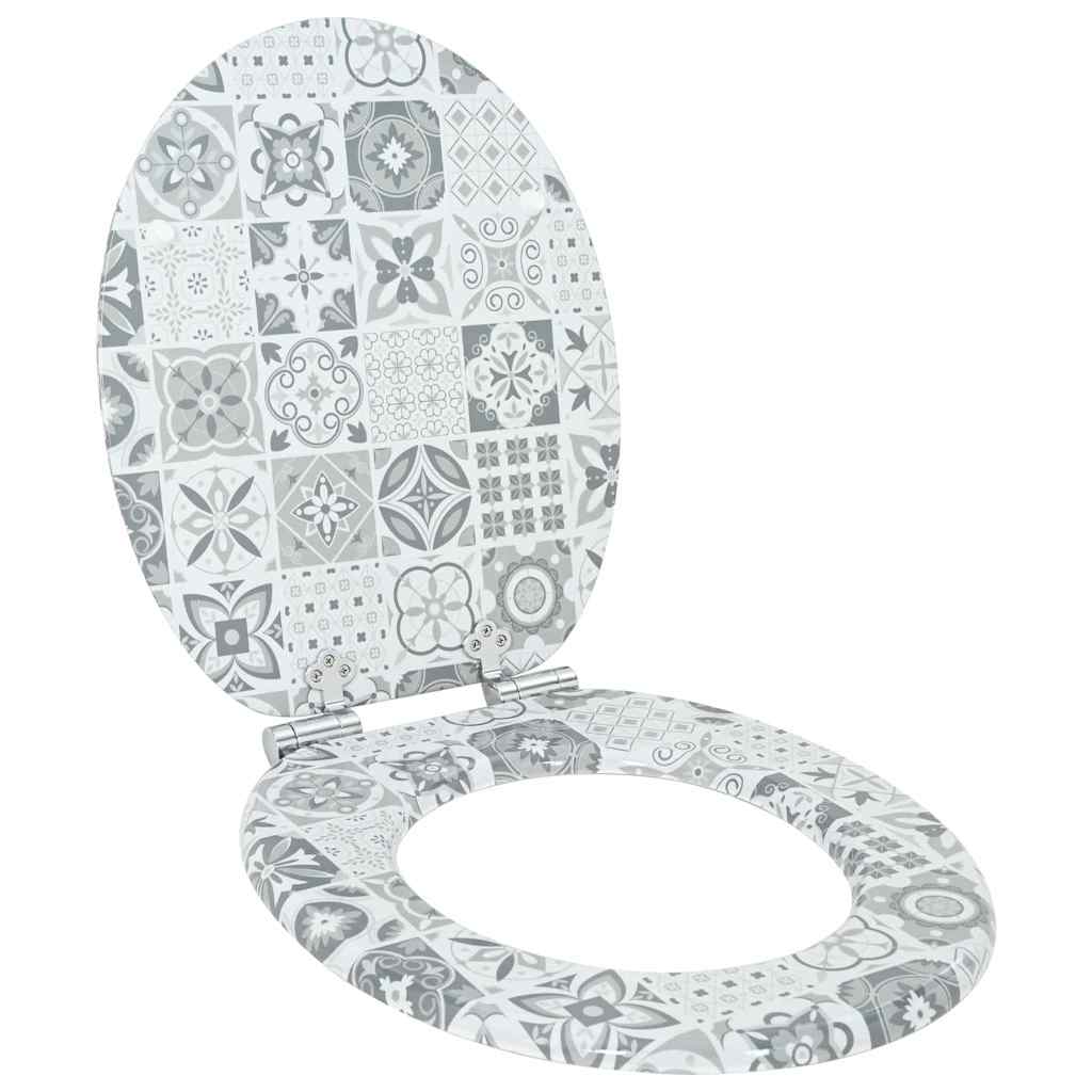 Sedile per toilette con chiusura morbida 44 x 38 cm | homemem39
