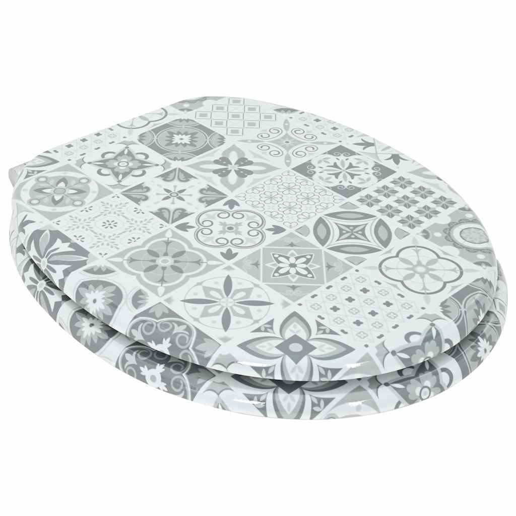 Sedile per toilette con chiusura morbida 44 x 38 cm | homemem39