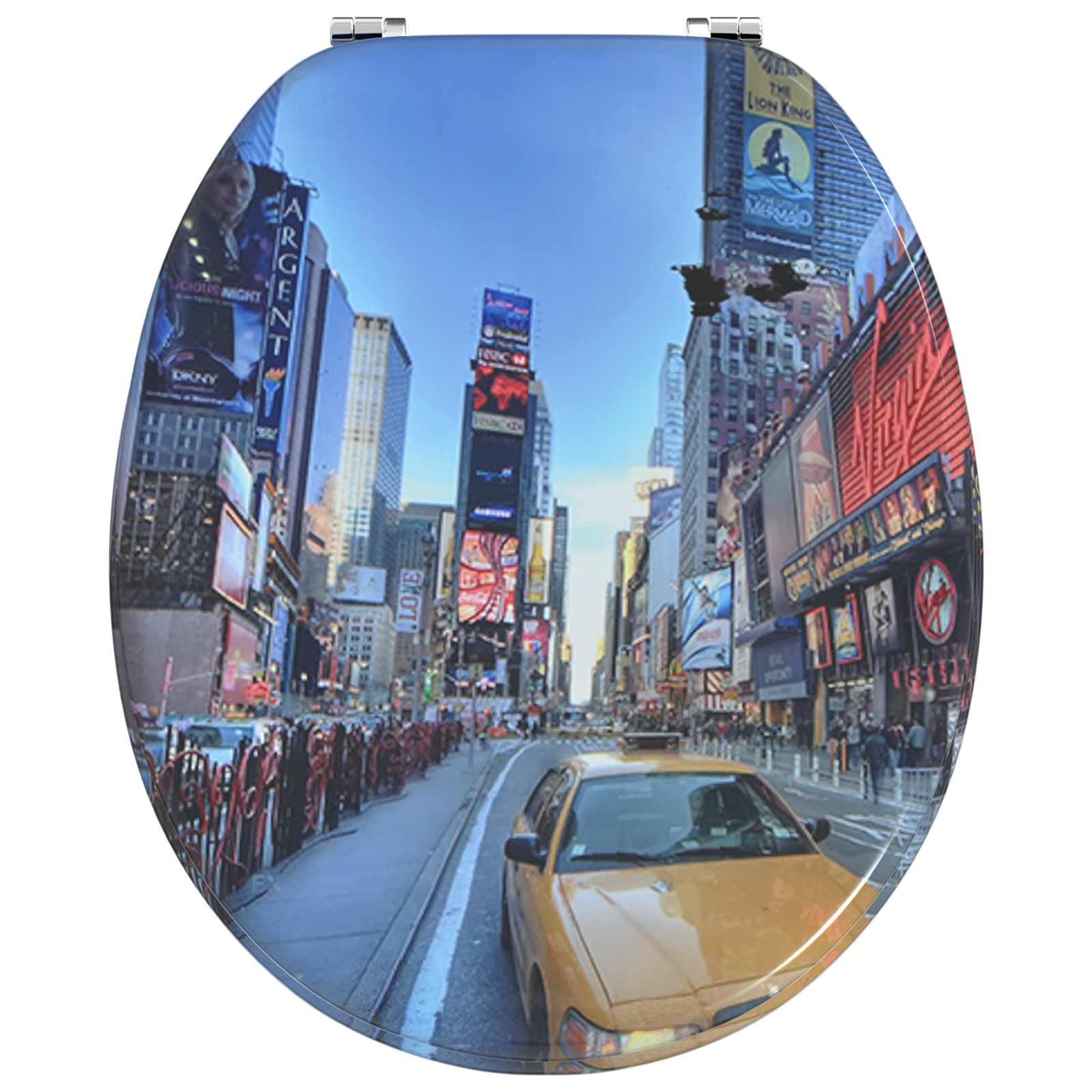 Sedile del WC Multicolore 43,8 x 37,8 cm Pannello MDF