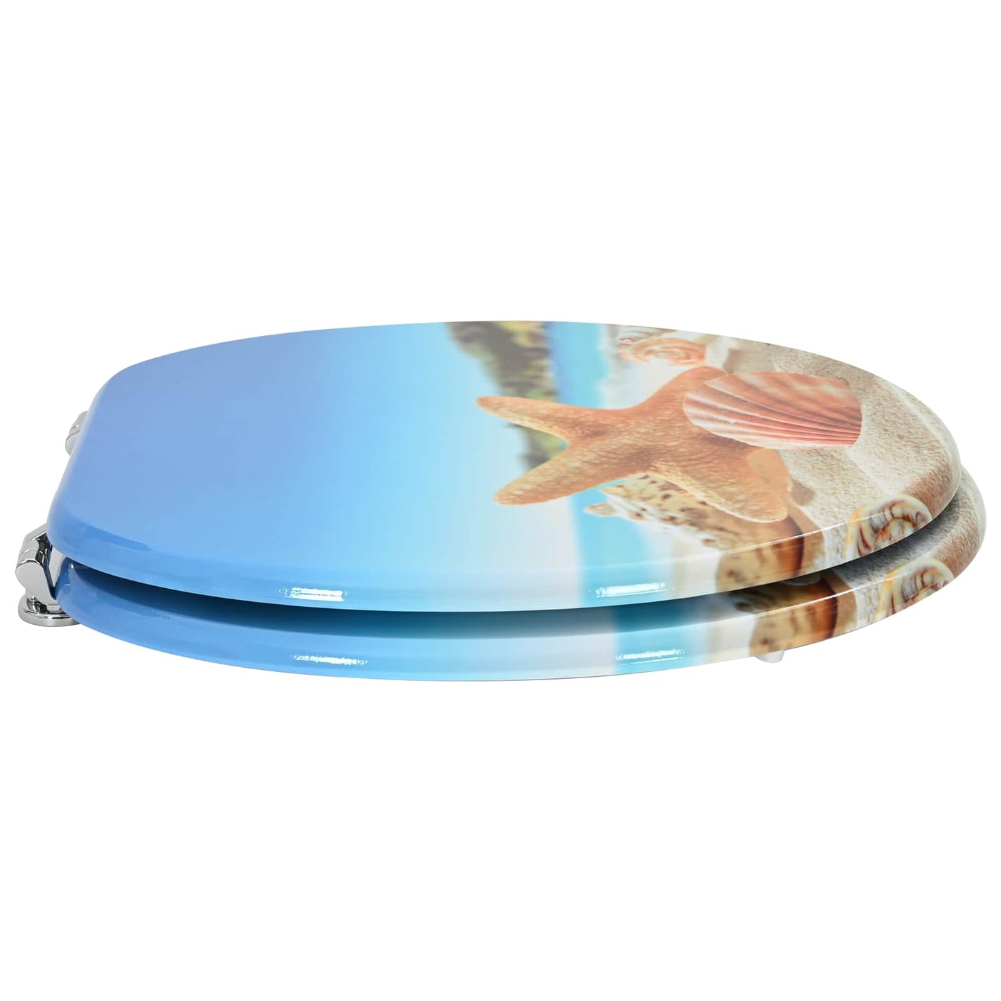 Sedile per toilette con chiusura morbida Blu Chiaro 44 x 38 cm | homemem39