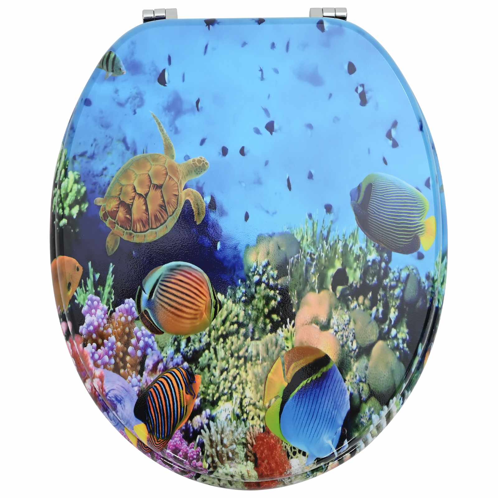 Sedile per toilette con chiusura morbida Blu mare profondo | homemem39