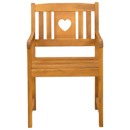 Panchina da esterno 2 pcs Naturale 56 x 55,5 x 90 cm | homemem39