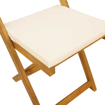 Sedie Bistro da Giardino 2 pcs Bianco Crema 40 x 53 x 80 cm | homemem39