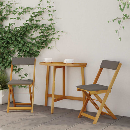 Sedie Bistro da Giardino 2 pcs Grigio scuro 40 x 53 x 80 cm | homemem39