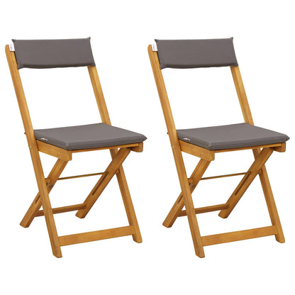 Sedie Bistro da Giardino 2 pcs Grigio scuro 40 x 53 x 80 cm | homemem39