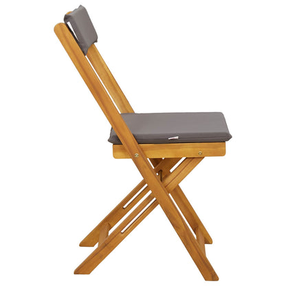 Sedie Bistro da Giardino 2 pcs Grigio scuro 40 x 53 x 80 cm | homemem39