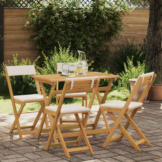 Sedie Bistro da Giardino 4 pcs Bianco Crema 40 x 53 x 80 cm