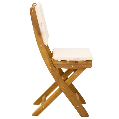Sedie Bistro da Giardino 2 pcs Bianco Crema 38 x 46 x 85 cm | homemem39