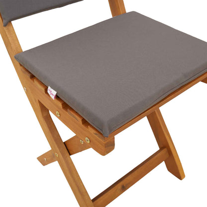 Sedie Bistro da Giardino 4 pcs Grigio Scuro 38 x 46 x 85 cm | homemem39