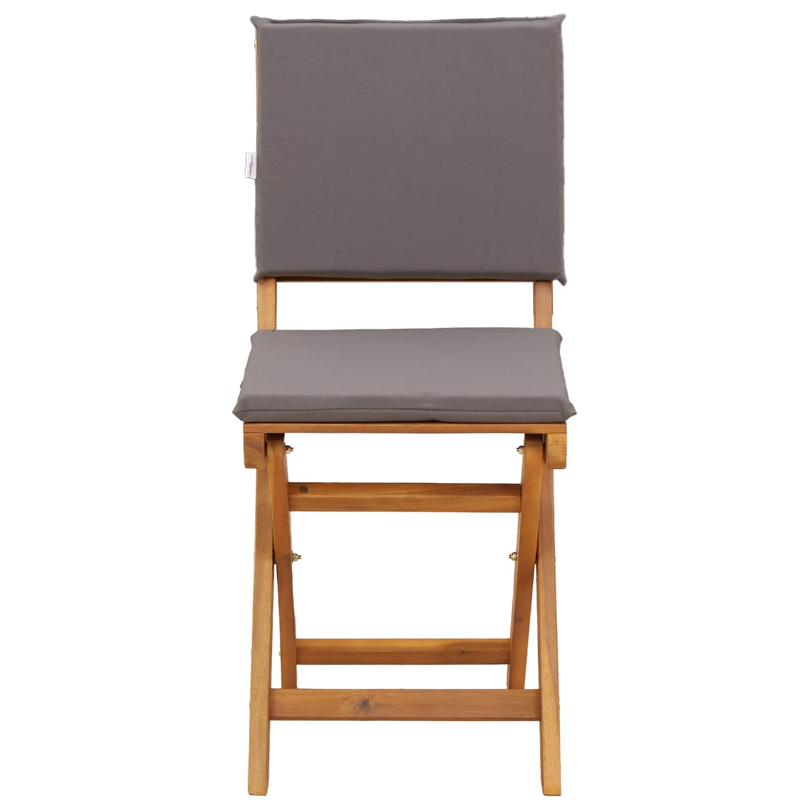 Sedie Bistro da Giardino 4 pcs Grigio Scuro 38 x 46 x 85 cm | homemem39