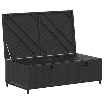 Set di divani da esterno con cuscino 4 pcs Nero e Bianco Crema | homemem39