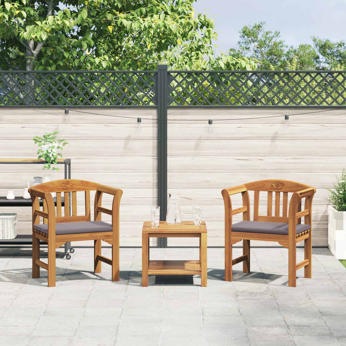 panchina Finitura ad Olio Naturale 68,5 x 46 x 82,5 cm